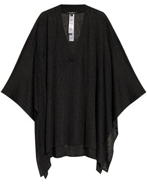 Balmain Minikleid Mit Logo-Jacquard - Schwarz