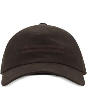 ZEGNA Logo-Embroidered Cap - Brown