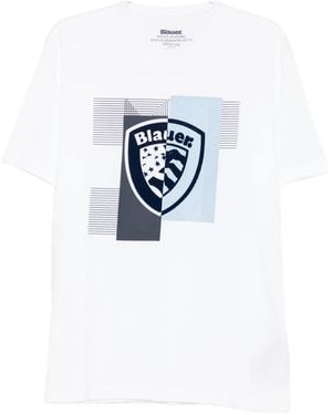 Blauer Logo-Print Short-Sleeve T-Shirt - Blue
