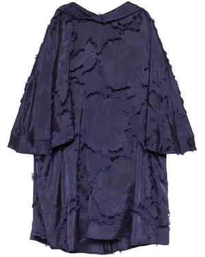 Talbot Runhof Fringed Mini Dress - Blue