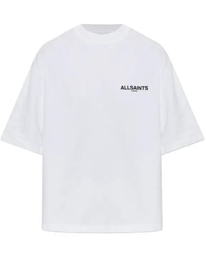 AllSaints Swoop Amelie Butterfly-Print T-Shirt - White
