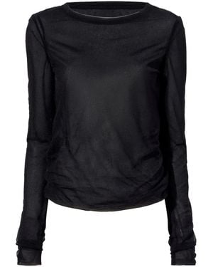 Proenza Schouler Dara ロングtシャツ - ブラック