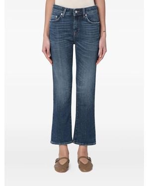 Department 5 Cotton-Blend Flare Jeans - Blue