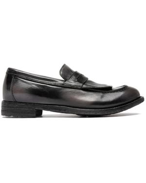 Officine Creative Mocasines Ruboff Cuero - Negro