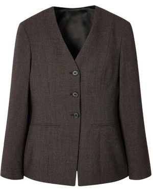 Paul Smith Buttoned Wool Blazer - Black