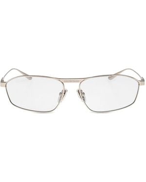 Balenciaga Logo-Engraved Sunglasses - White