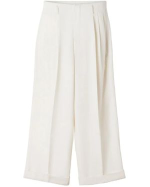 Lanvin Pleated-Details Trousers - White