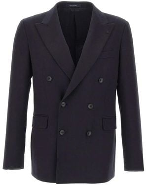 Tagliatore Double-Breasted Blazer - Blue