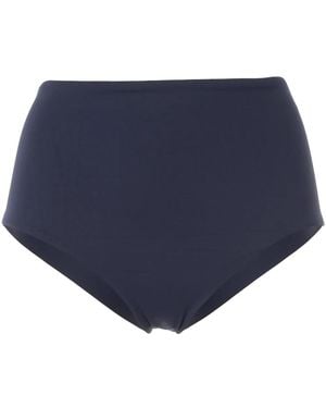 Eberjey High-Waisted Bikini Bottom - Blue