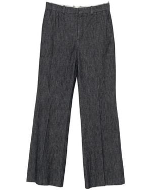 DRYKORN Logo-Patch Wide-Leg Jeans - Gray