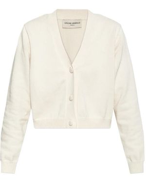 Officine Generale Geknöpfter Serena Cardigan - Weiß