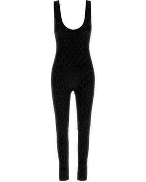 Gucci Sleeveless Jumpsuit - Black