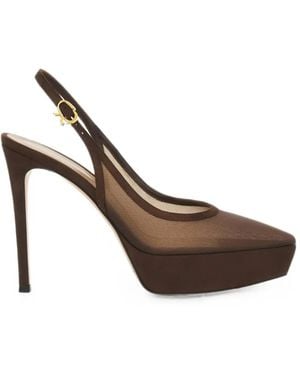Gianvito Rossi Nikki Platform Pumps - White