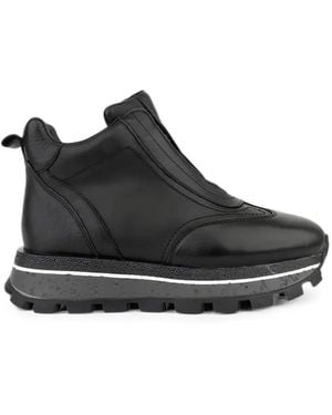 Linda Baumann Zip-Fastening Chunky Boots - Black