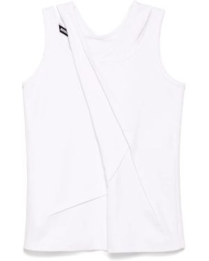 Moohong Cross Mouwloze Top - Wit