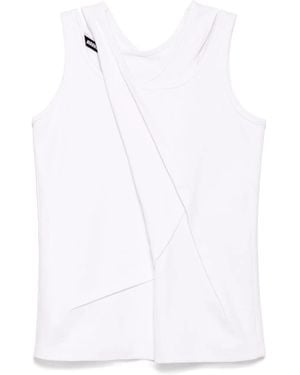 Moohong Cross Sleeveless Top - White