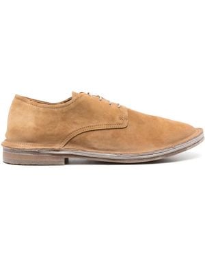 Moma Suede Lace-Up Derby Shoes - Brown