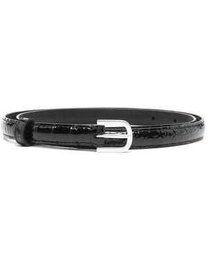 TOTEME Leather Belt - White