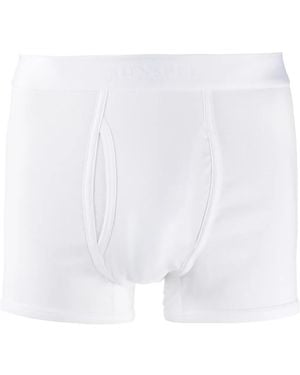 Sunspel Bóxeres Con Logo En La Cinturilla - Blanco