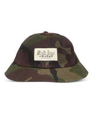 Brain Dead Camouflage-Pattern Hat - Green