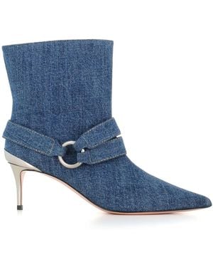 Jean-Michel Cazabat Denim Ankle Boots - Blue