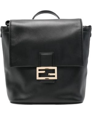 Fendi Mochila de piel - Negro