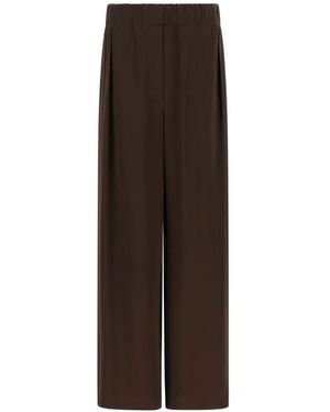 Jil Sander Low-Crotch Wide Trousers - Brown