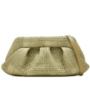 THEMOIRÈ Pleated Woven Clutch - Green
