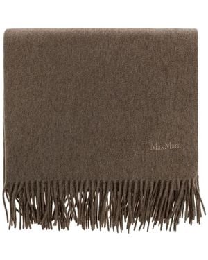 Max Mara Baci Fringed Scarf - Brown
