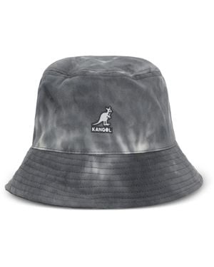 Kangol Tie-Dye Logo Bucket Hat - Gray