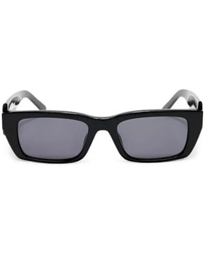 Palm Angels Palm Rectangle-Frame Sunglasses - Black
