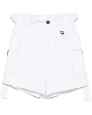 Lorena Antoniazzi D-Ring Detail Shorts - White