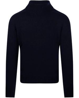 Cashmere Company Pullover mit Rollkragen - Blau