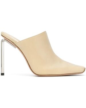 Off-White c/o Virgil Abloh Allen Square-Toe Mules - Natural