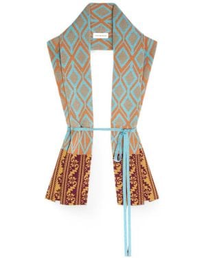 Dries Van Noten Schal Mit Jacquardmuster - Mettallic