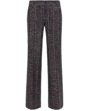 Missoni Pantaloni Con Motivo Tartan - Grigio