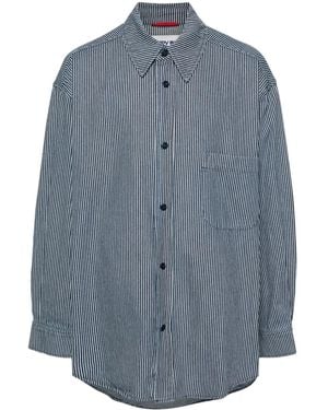 Autry Striped Cotton Shirt - Blue