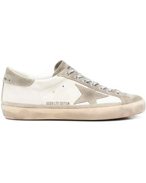 Golden Goose Super-Star Sneakers Mit Stickerei - Weiß