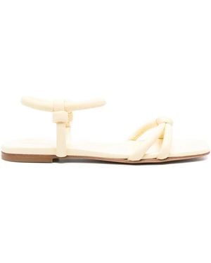 Gianvito Rossi Knotted Ankle-Strap Sandals - Natural