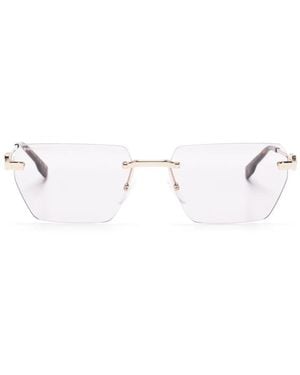 DSquared² 0102/S Rectangle-Frame Sunglasses - Metallic