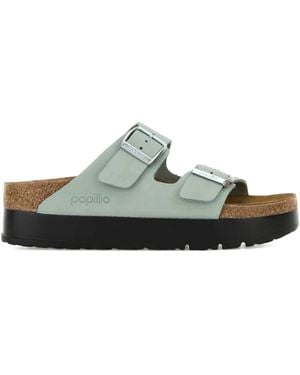 Birkenstock Arizona Leather Sandals - Green