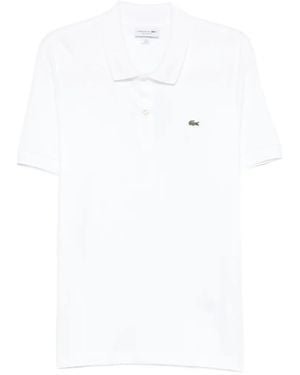 Lacoste Logo-Patch Polo Shirt - White
