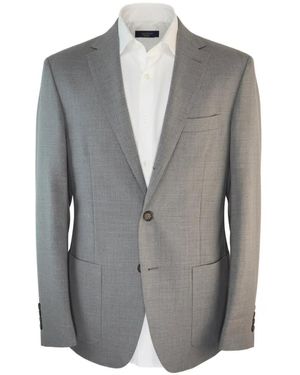Eleventy Single-Breasted Notched-Lapel Jacket - Grey
