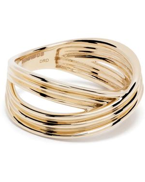 Dana Rebecca 14Kt Nana Bernice Large Crossover Ring - Black