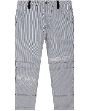 Honor The Gift Striped-Pattern Trousers - Grey