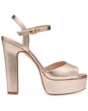 Stuart Weitzman Reade Platform Sandals - White