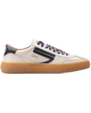 PURAAI Chianti Logo-Patch Panelled Trainers - White