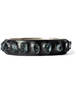 Parts Of 4 Sistema Aquamarine-Embellished Bracelet - Black