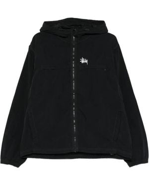 Stussy Hooded Zip Jacket - Black