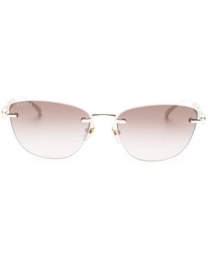 Gucci Rimless Sunglasses - Metallic